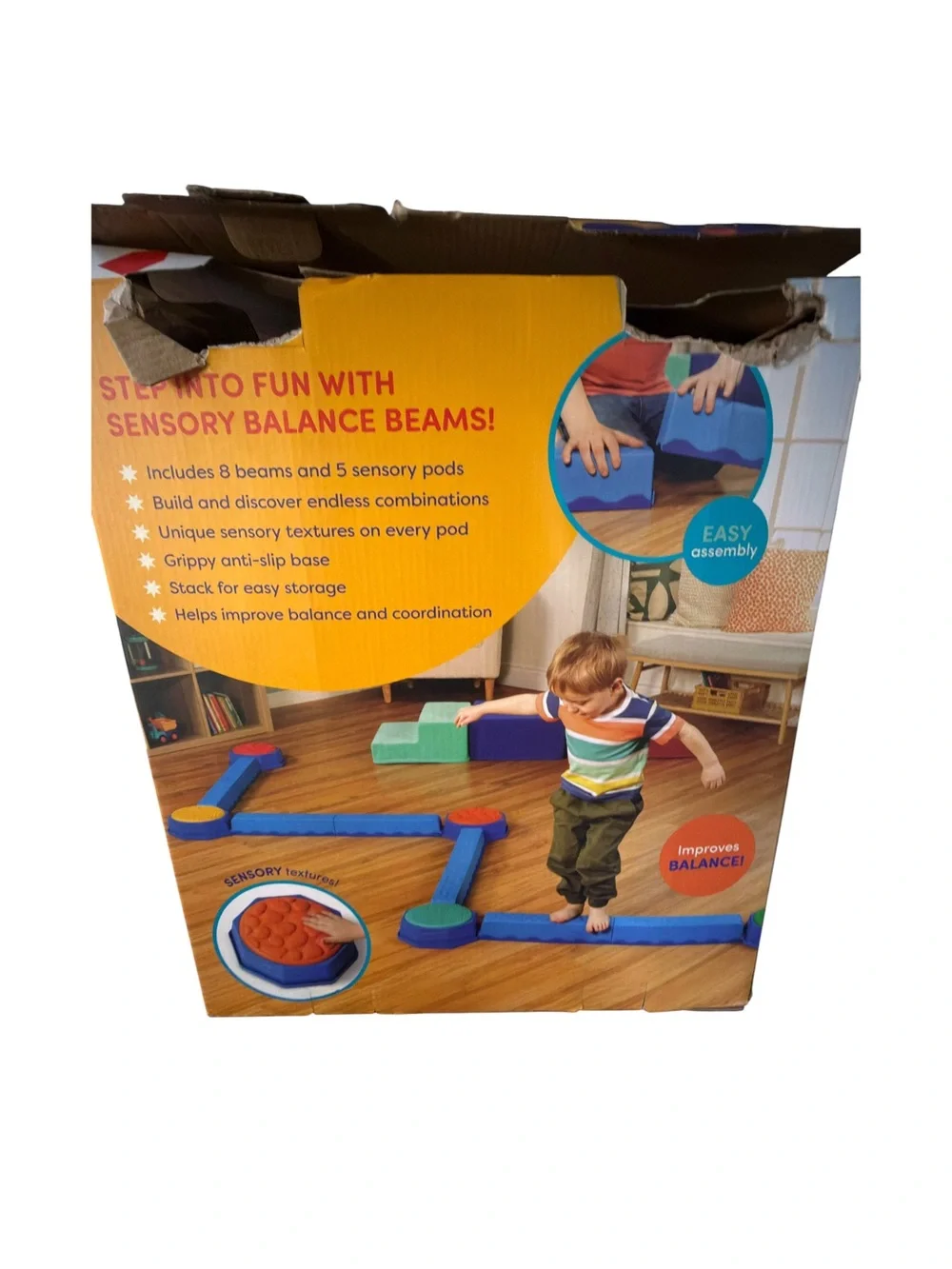 Battat Busy Beams 13-Piece Sensory Balance Obstacle Course